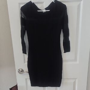 VENUS Black Long Sleeve Dress